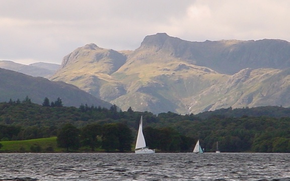 Langdale Pikes from Brockhole